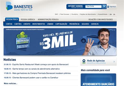 banestes internet banking serviços.